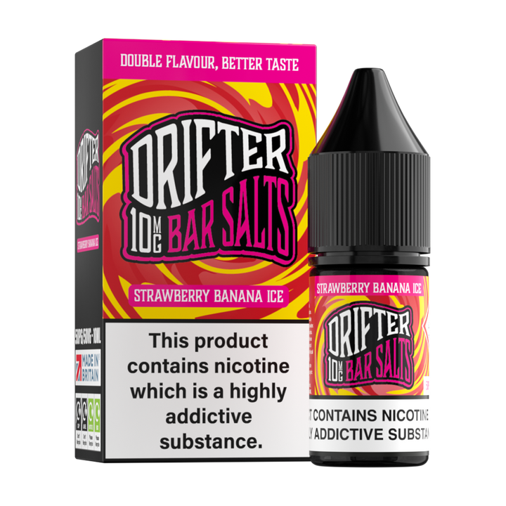 Strawberry Banana Ice Nic Salt by Drifter Bar Salts 10ml