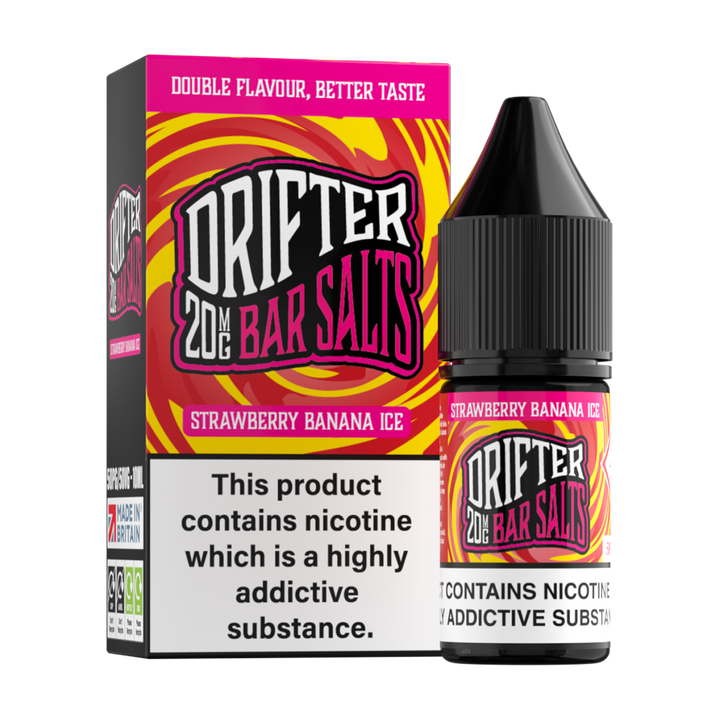 Strawberry Banana Ice Nic Salt by Drifter Bar Salts 10ml