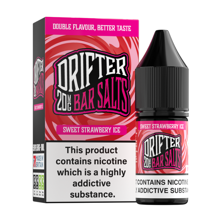 Sweet Strawberry Ice Nic Salt by Drifter Bar Salts 10ml