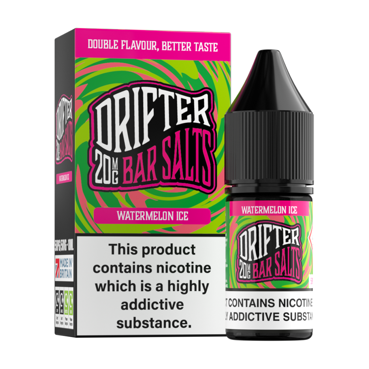 Watermelon Ice Nic Salt by Drifter Bar Salts 10ml