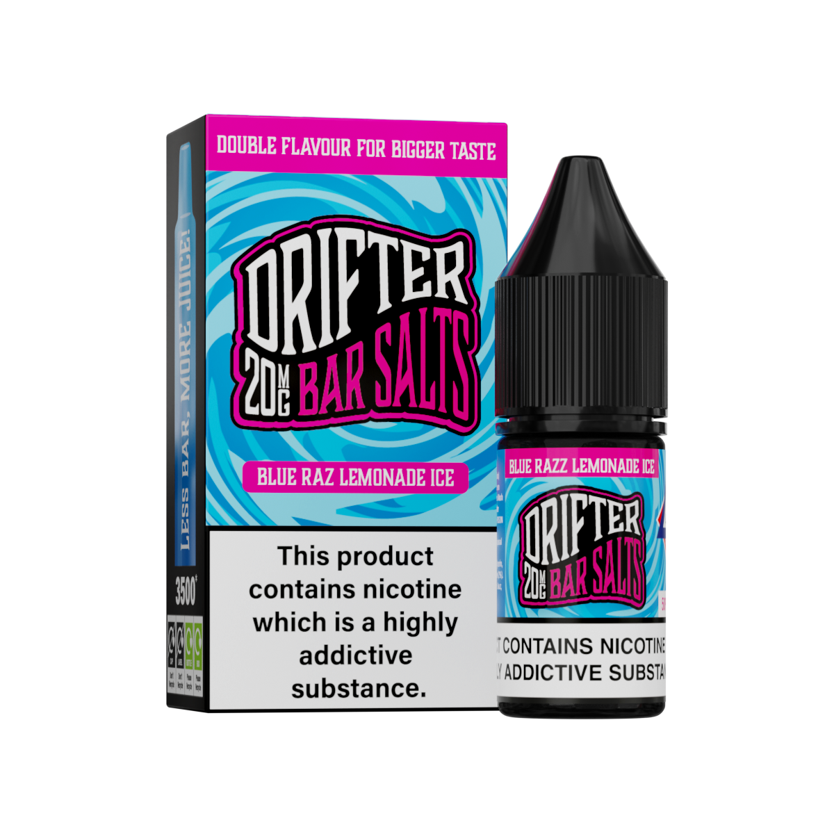 Blue Razz Lemonade Ice Nic Salt by Drifter Bar Salts 10ml