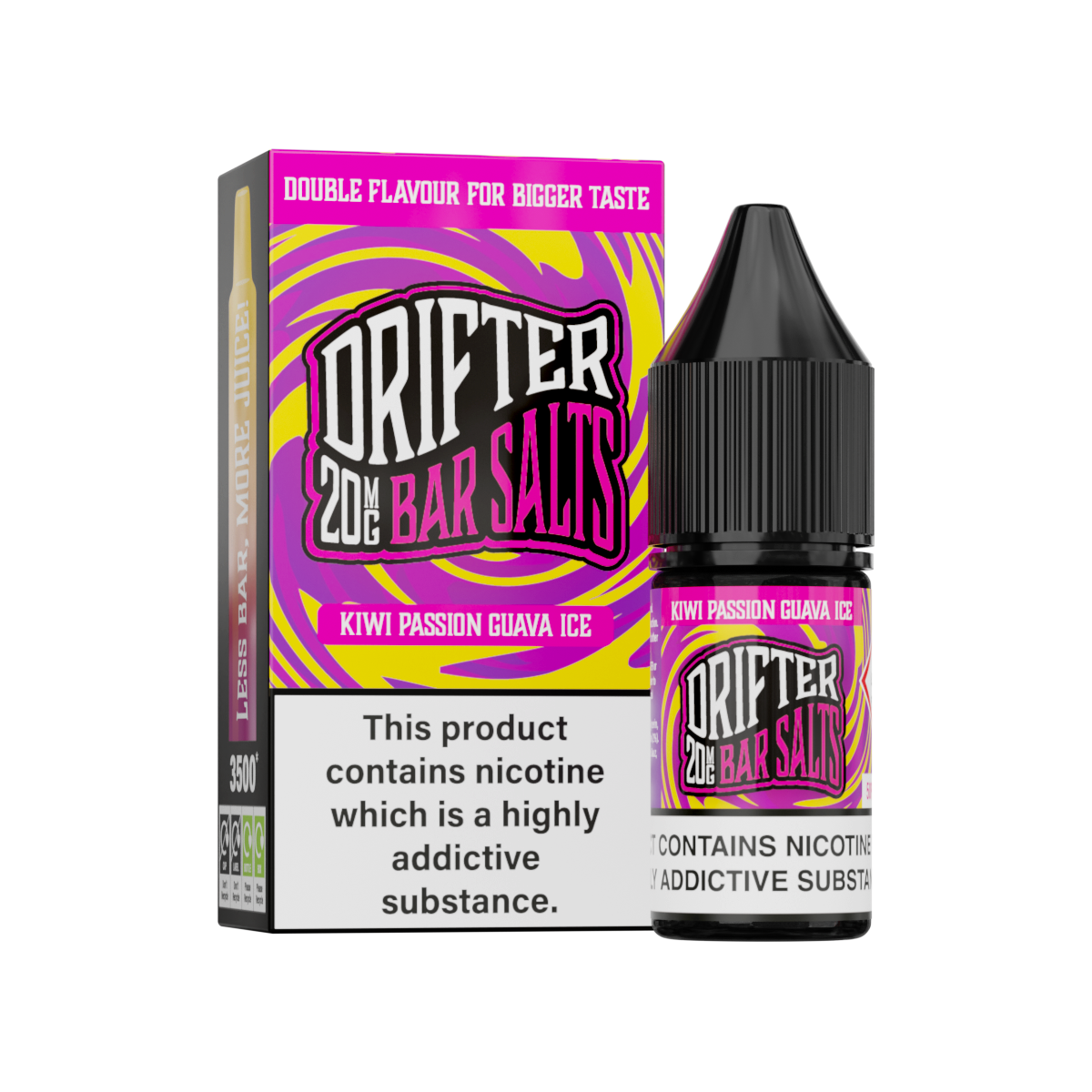 Kiwi Passion Guava Ice Nic Salt by Drifter Bar Salts 10ml