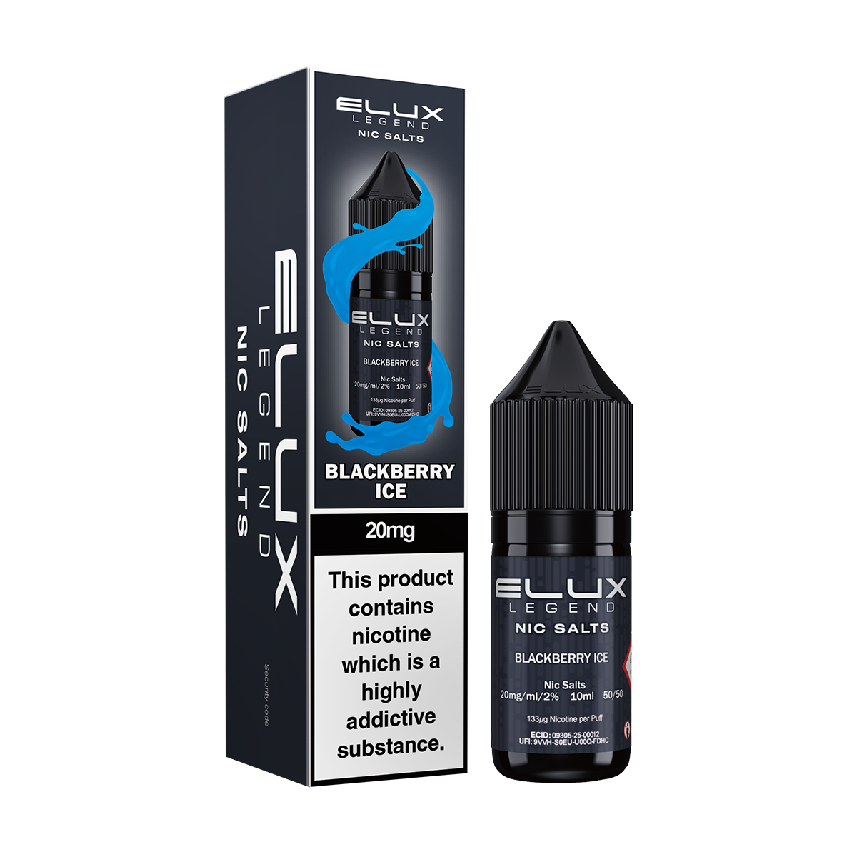 Blackberry Ice Nic Salt by Elux 10ml