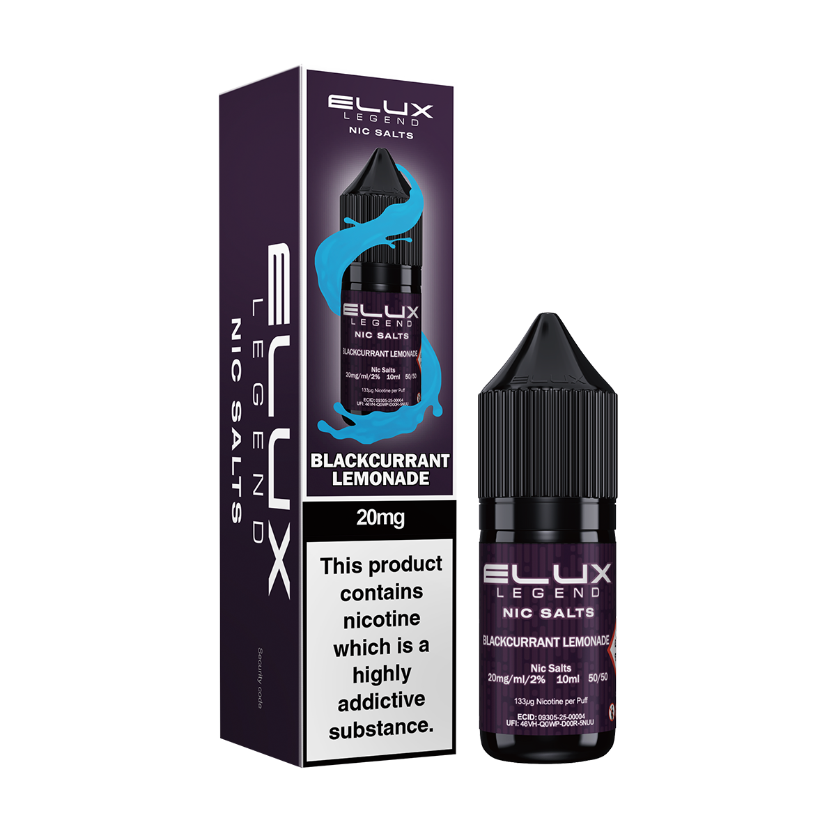 Blackcurrant Lemonade Nic Salt by Elux 10ml
