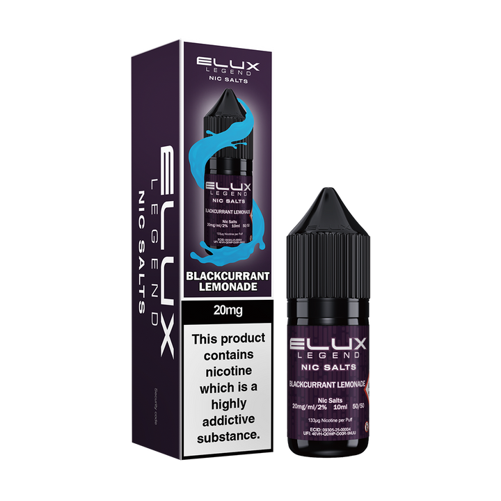 Blackcurrant Lemonade Nic Salt by Elux 10ml