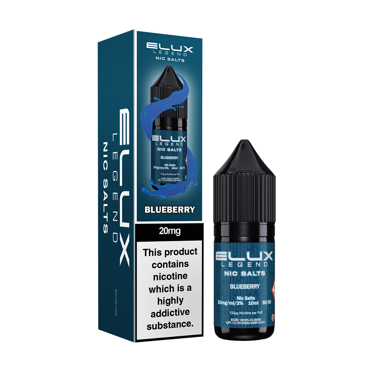 Blueberry Nic Salt by Elux 10ml