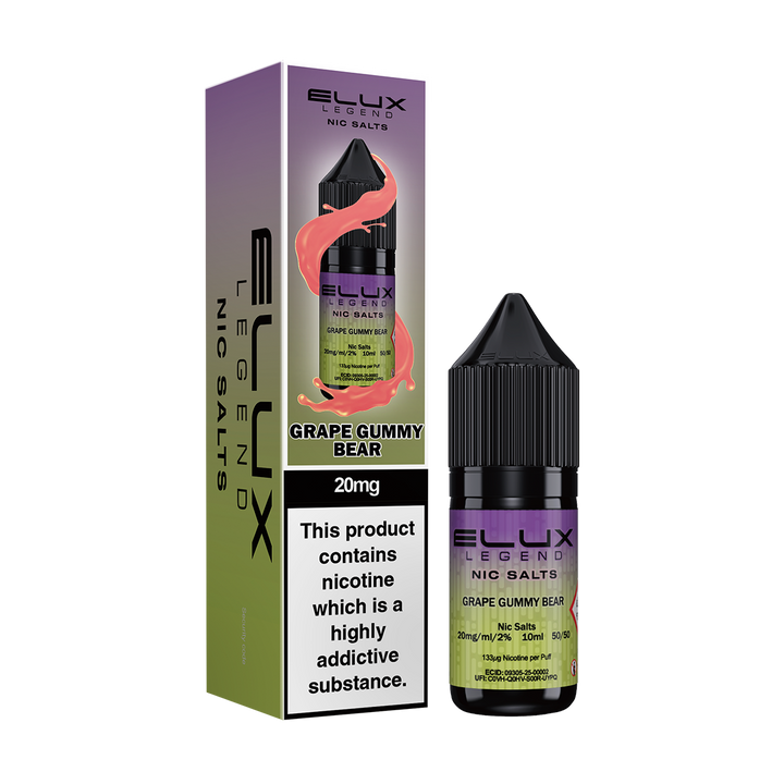 Grape Gummy Bear Nic Salt by Elux 10ml