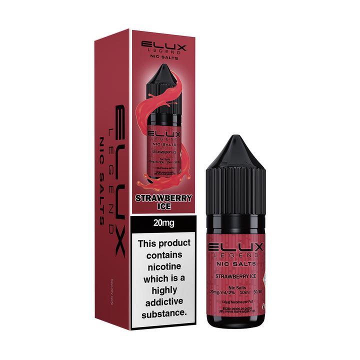 Strawberry Ice Nic Salt by Elux 10ml