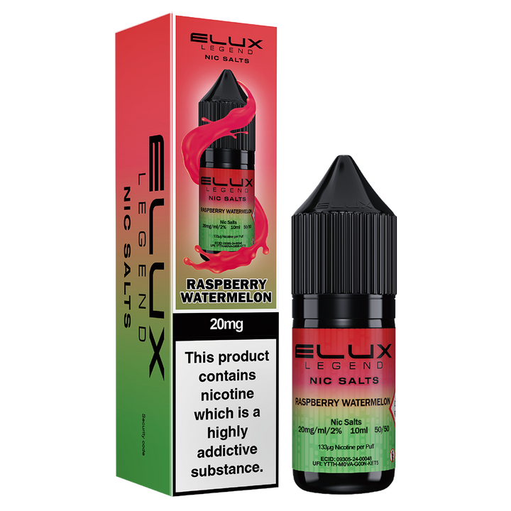 Raspberry Watermelon Nic Salt by Elux 10ml