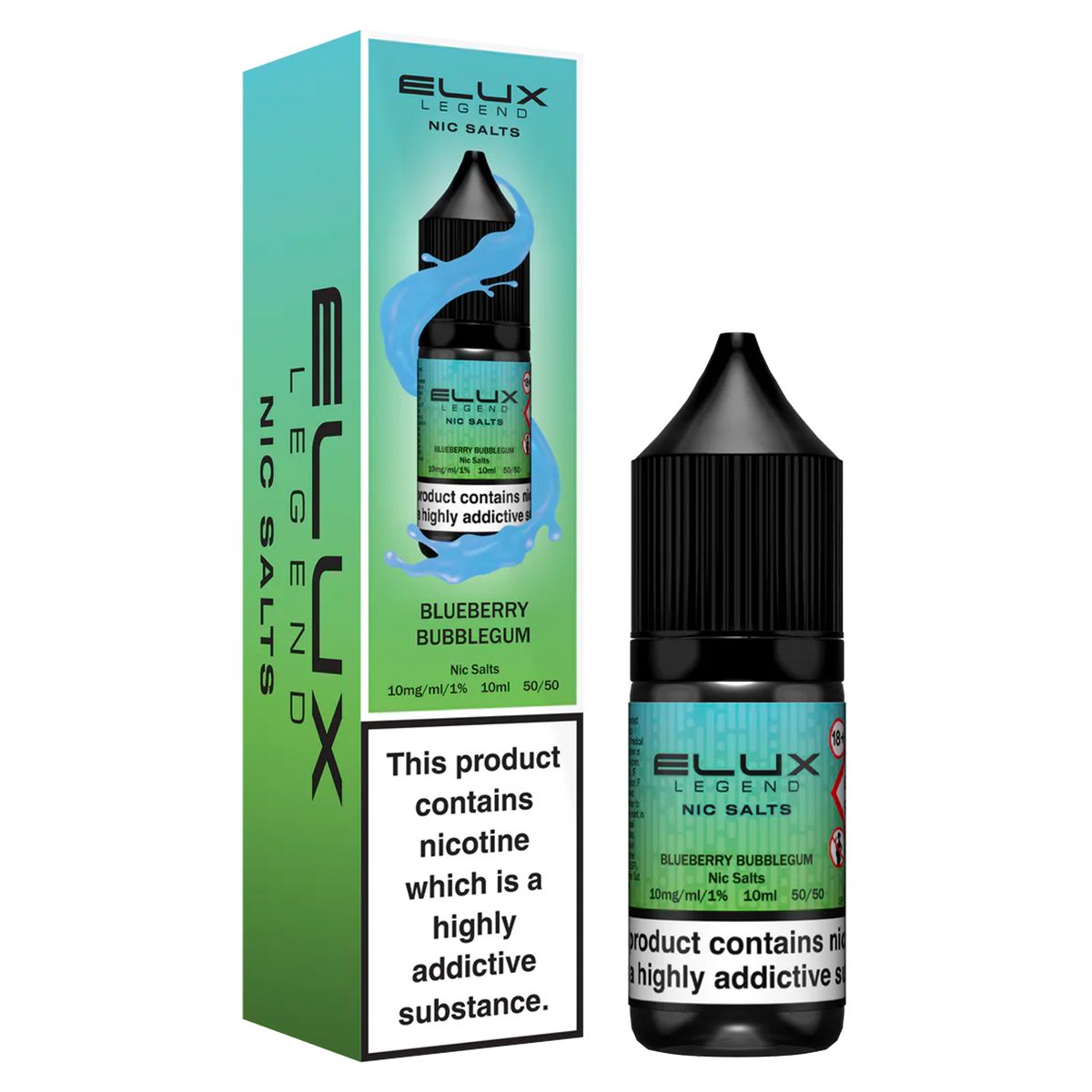 Blueberry Bubblegum Nic Salt by Elux 10ml