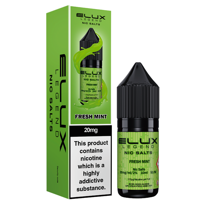 Fresh Mint Nic Salt by Elux 10ml