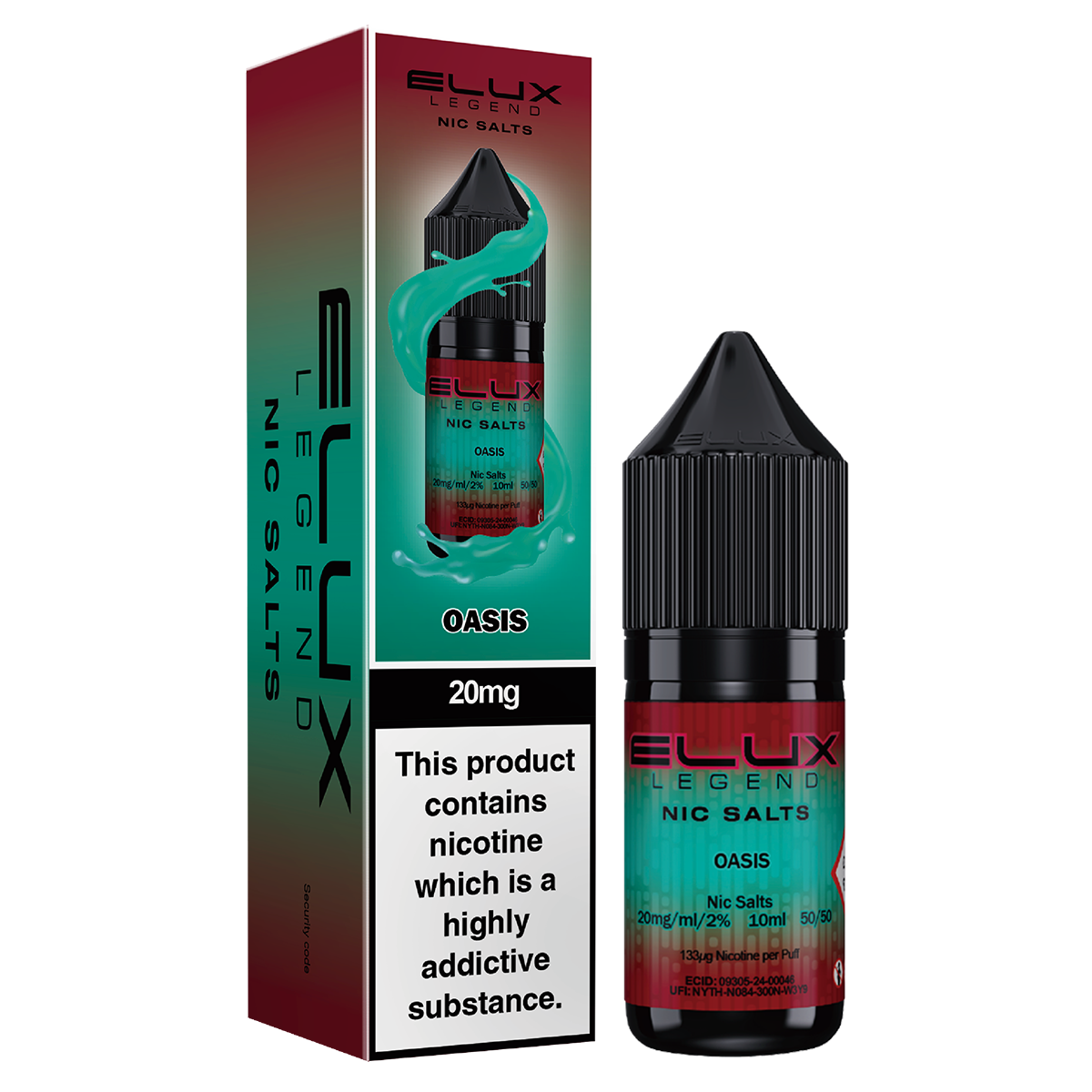 Oasis Nic Salt by Elux 10ml