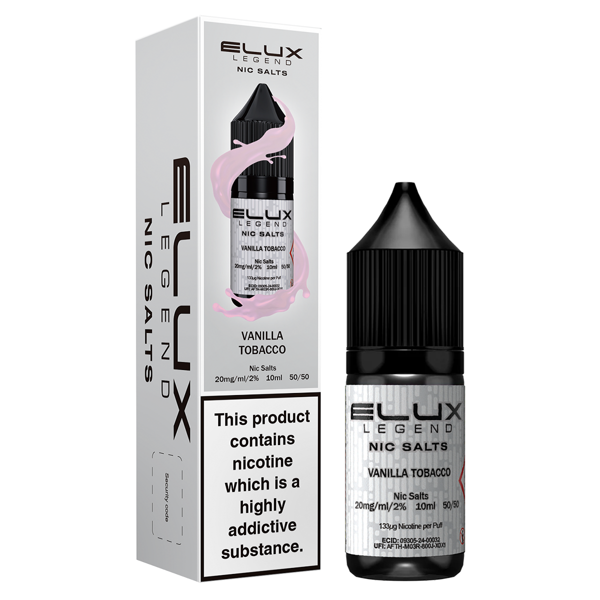Vanilla Tobacco Nic Salt by Elux 10ml