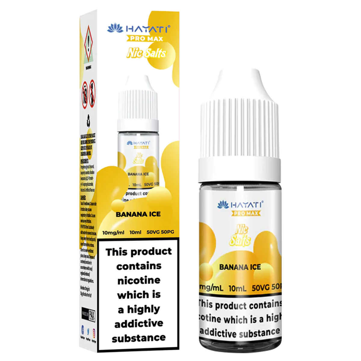 Banana Ice Nic Salt by Hayati Pro Max 10ml