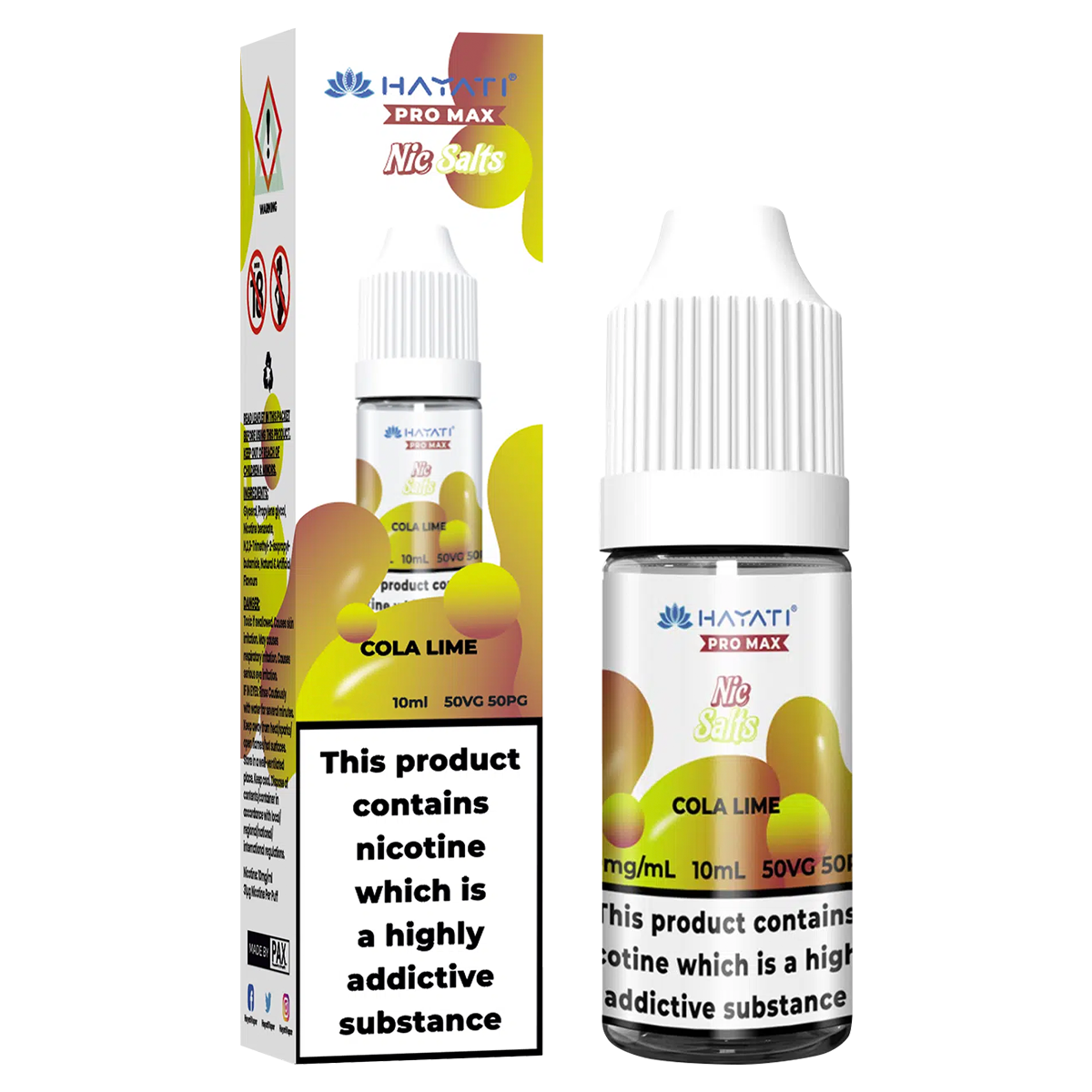 Cola Lime Nic Salt by Hayati Pro Max 10ml