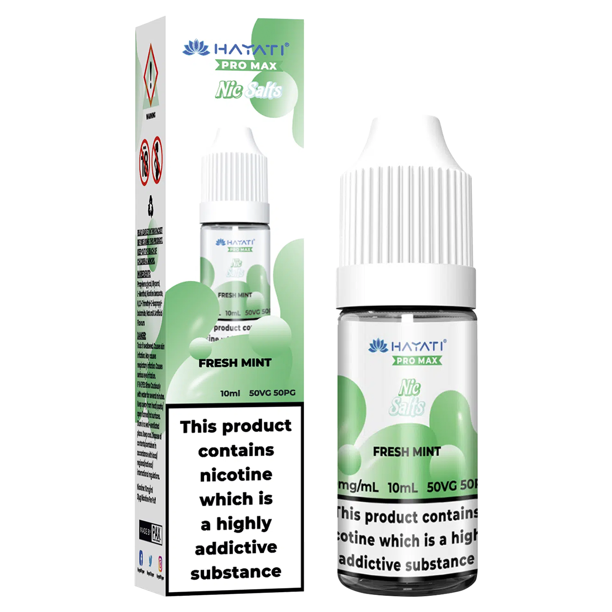 Fresh Mint Nic Salt by Hayati Pro Max 10ml