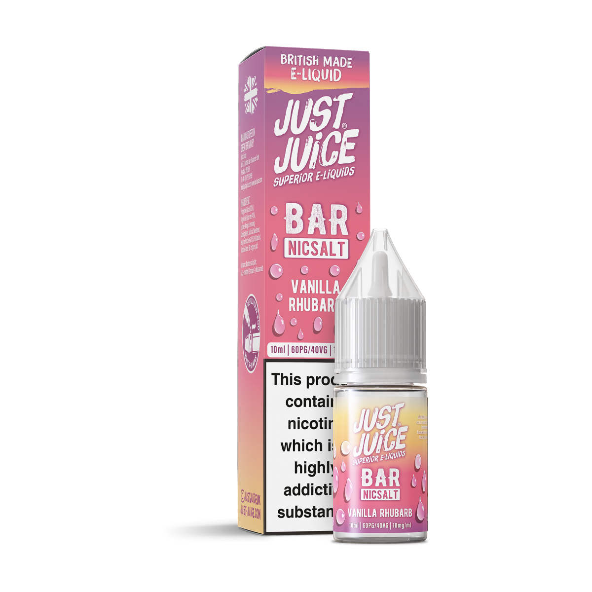 Vanilla Rhubarb Nic Salt by Just Juice