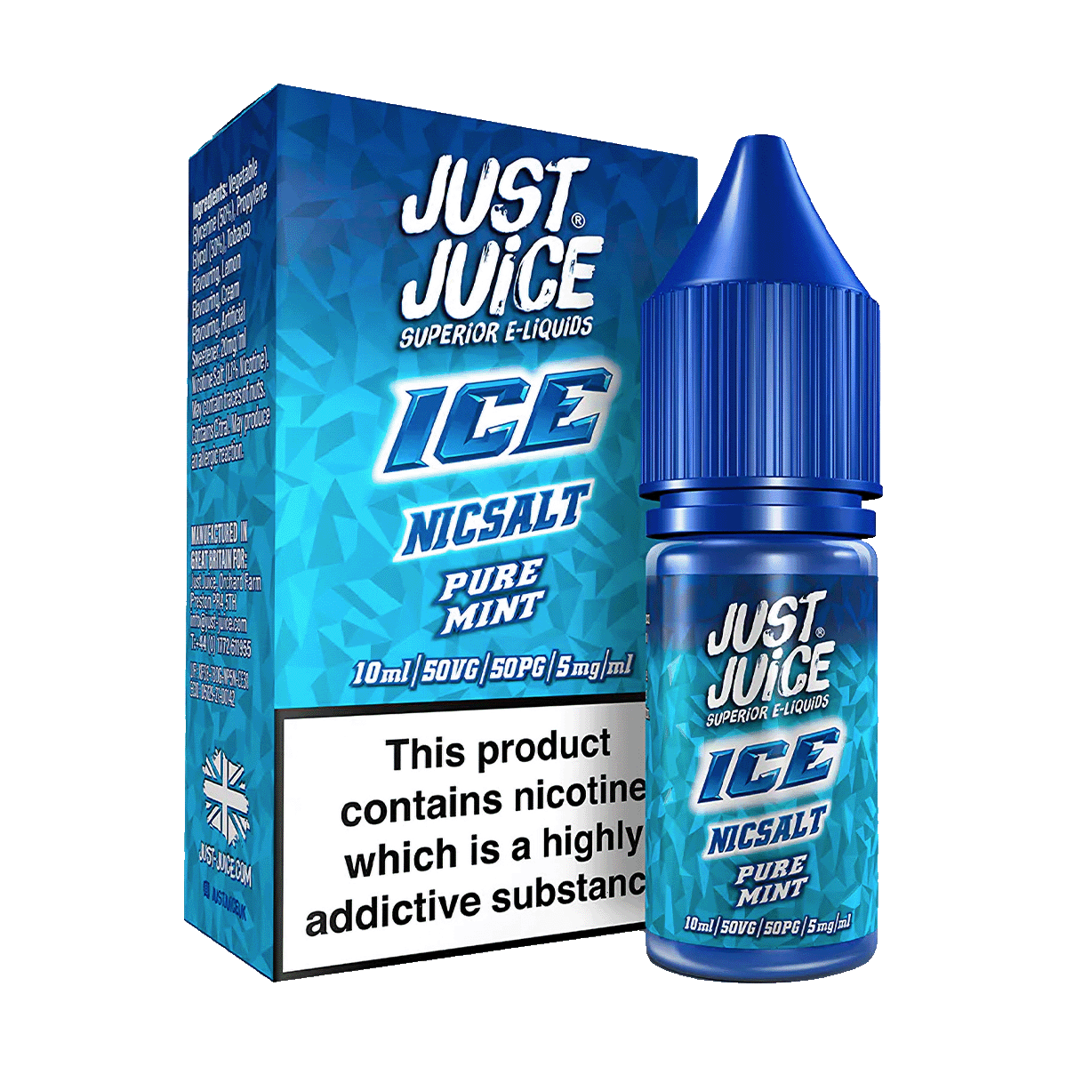 Pure Mint Ice Nic Salt by Just Juice