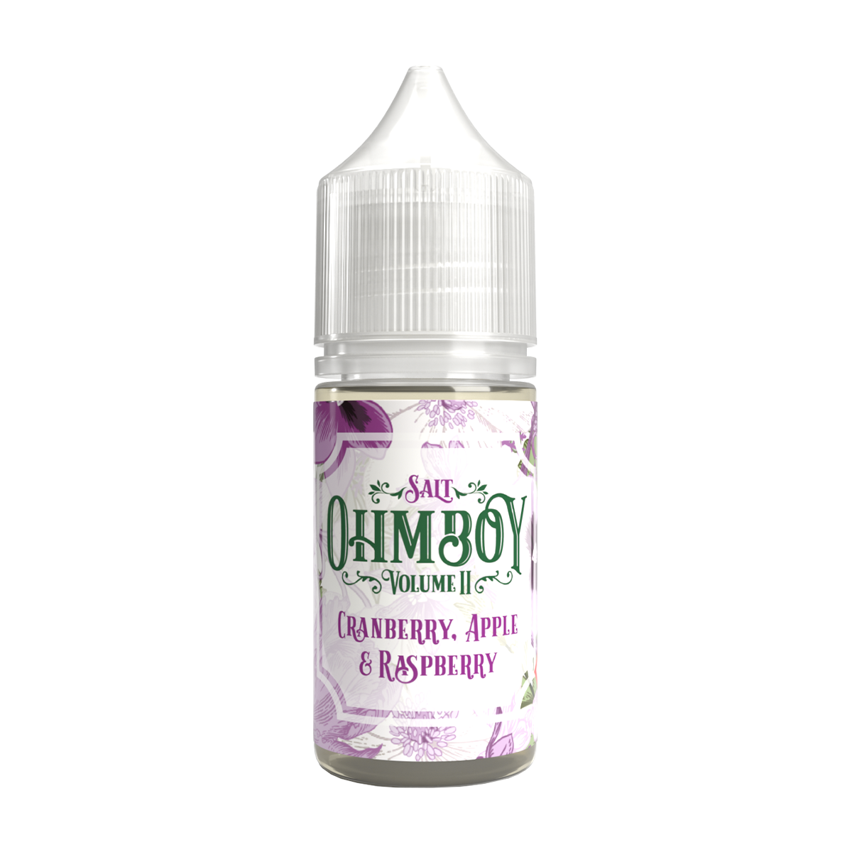 Cranberry Apple and Raspberry Nic Salt E-Liquid by Ohm Boy Volume II