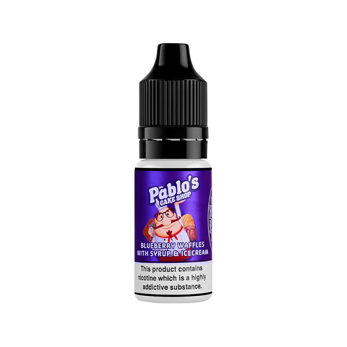 Blueberry Waffles with Syrup & Ice Cream Nic Salt by Pablos Cake Shop