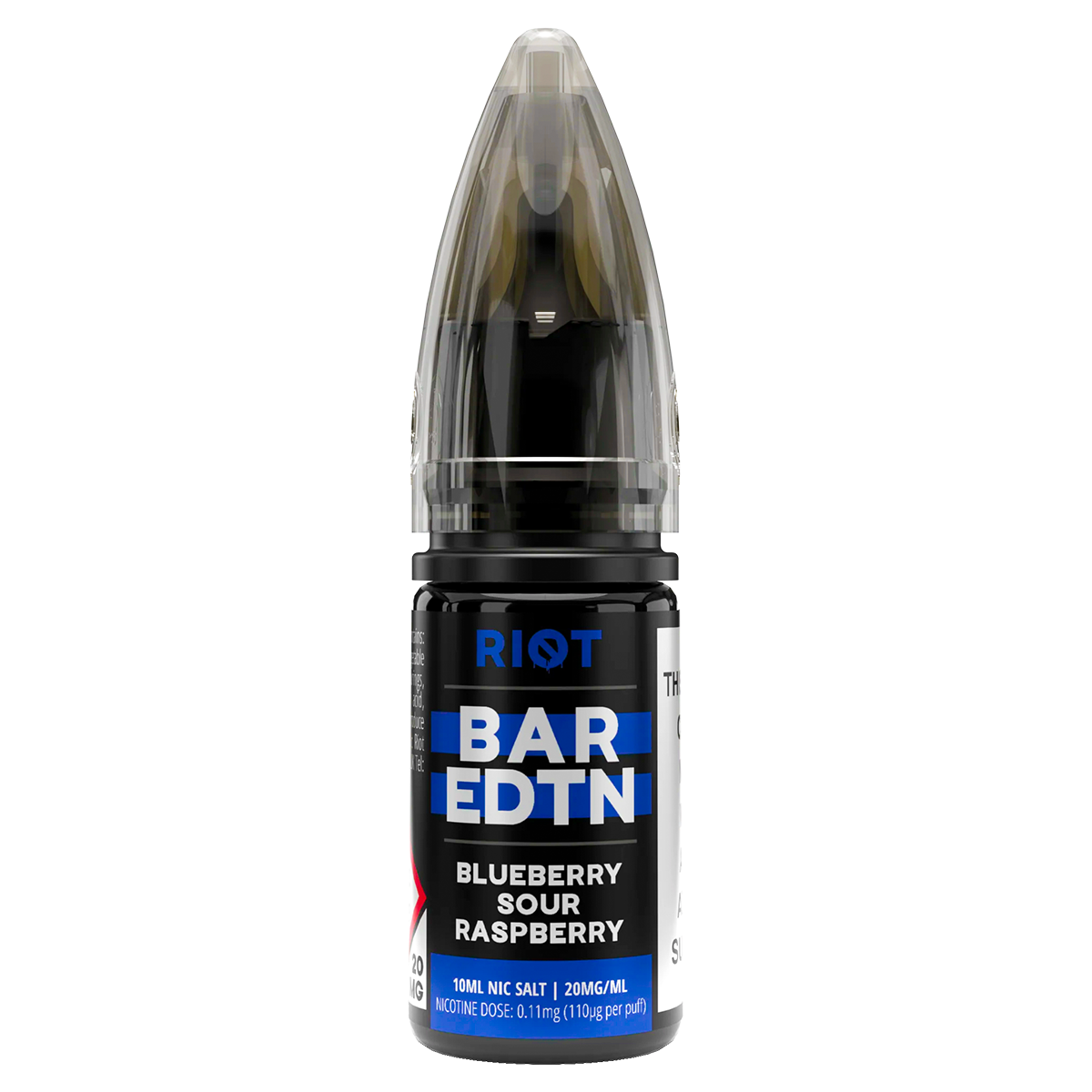 Blueberry Sour Raspberry Riot Bar EDTN Nic Salt 10ml