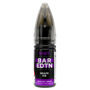 Grape Ice Riot Bar EDTN Nic Salt 10ml