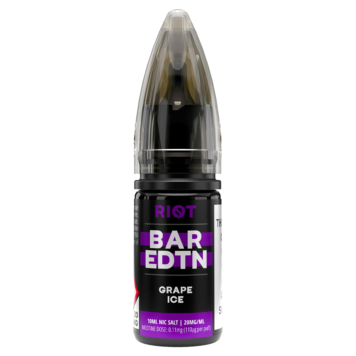 Grape Ice Riot Bar EDTN Nic Salt 10ml