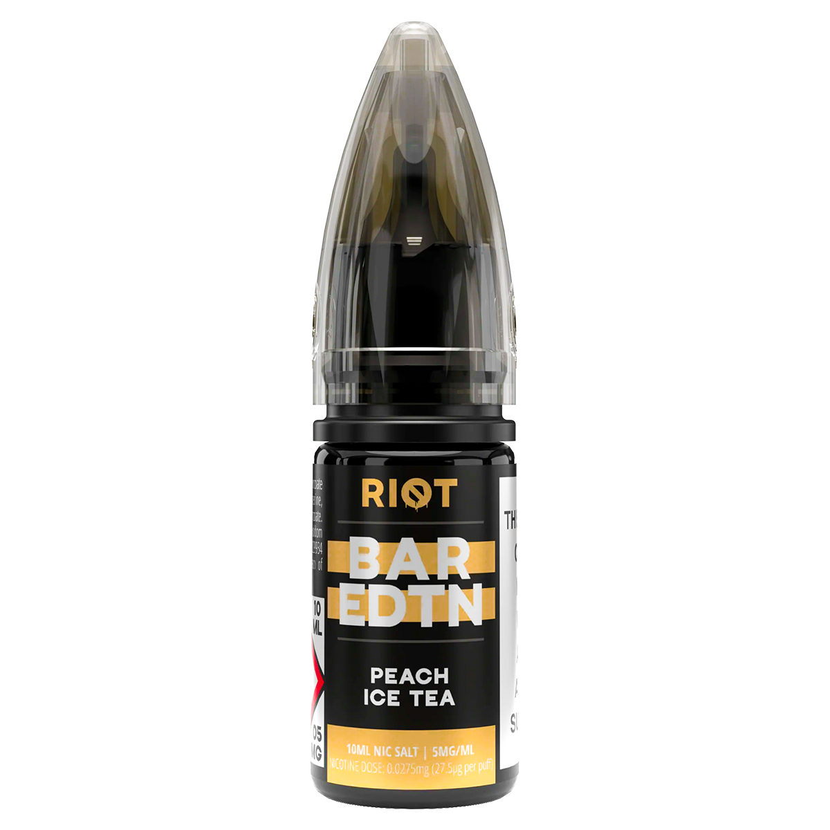 Peach Ice Tea Riot Bar EDTN Nic Salt 10ml