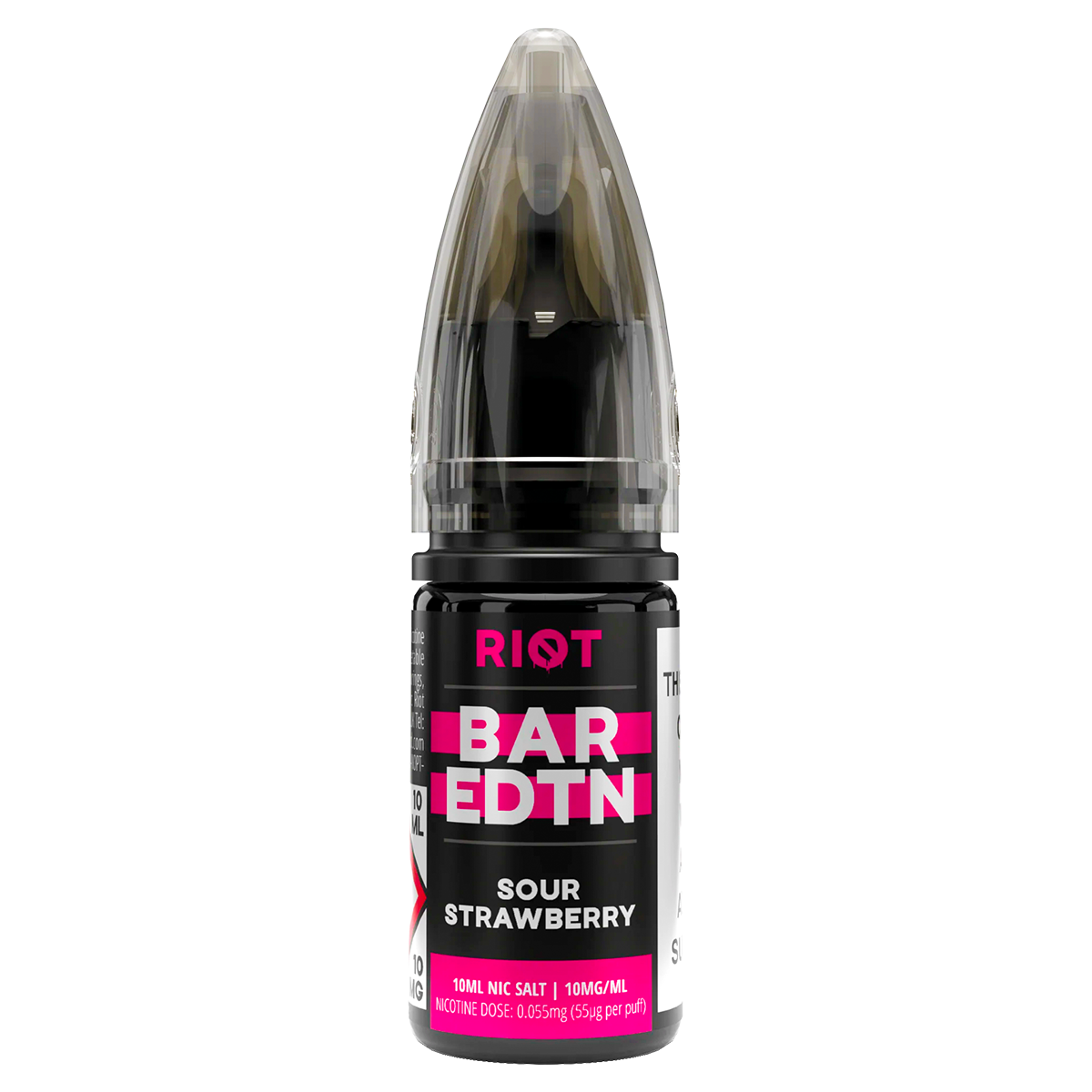 Sour Strawberry Riot Bar EDTN Nic Salt 10ml