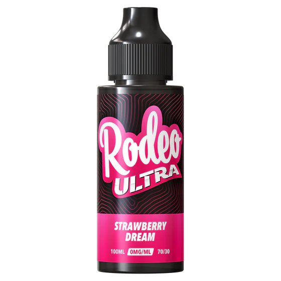 Strawberry Dream 100ml Shortfill by Rodeo Ultra – Sweet Strawberry E-Liquid