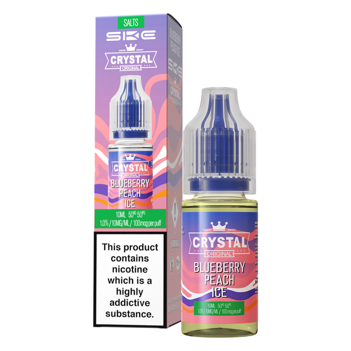 Blueberry Peach Ice Nic Salt by SKE Crystal 10ml