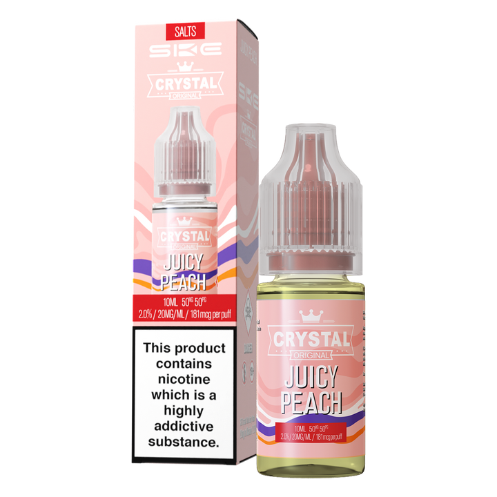 Juicy Peach Nic Salt by SKE Crystal 10ml