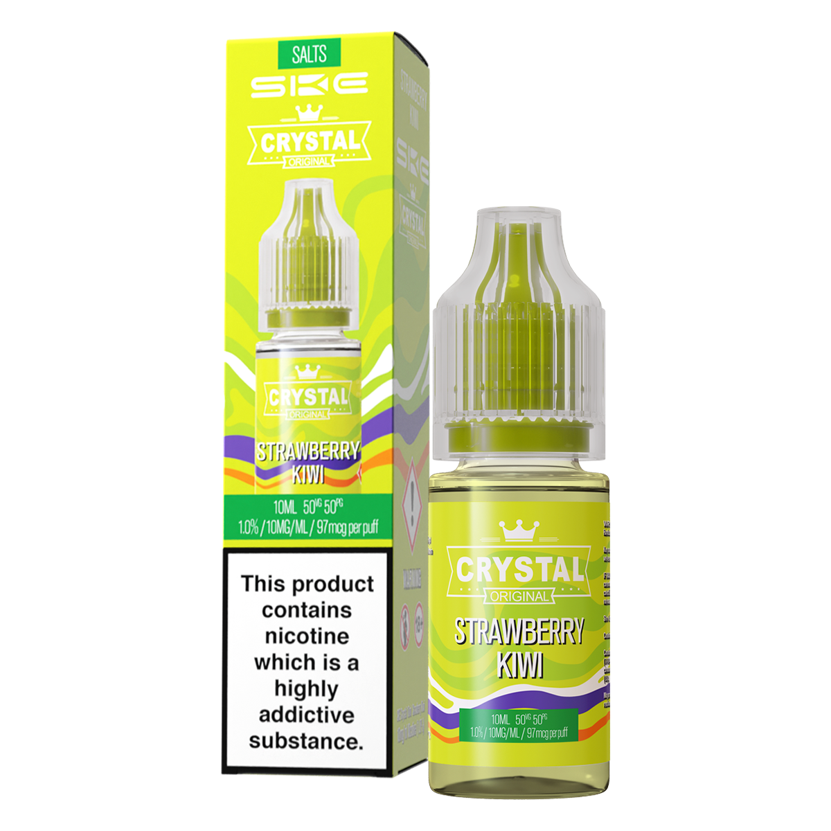 Strawberry Kiwi Nic Salt by SKE Crystal 10ml