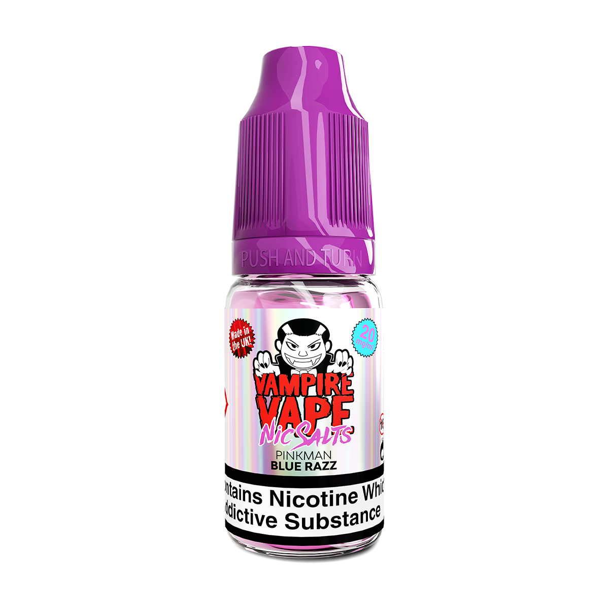Pinkman Blue Razz Nic Salt by Vampire Vape 10ml