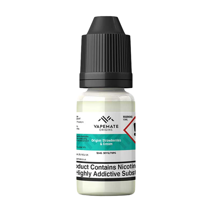 Vapemate Origins Strawberries & Cream 10ml