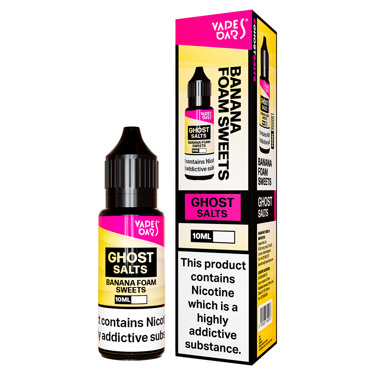 Banana Foam Sweets Ghost Salts by Vapes Bars 10ml