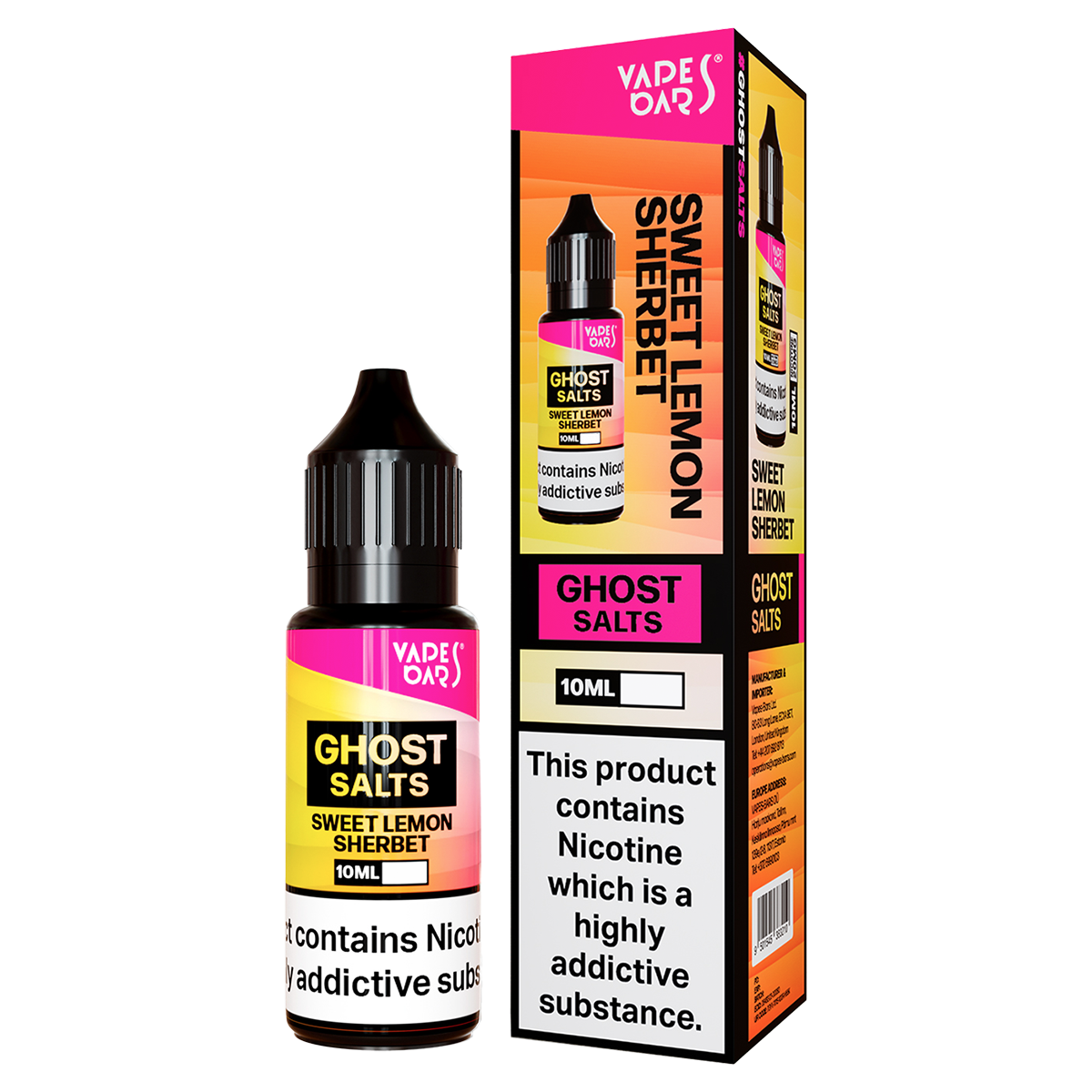 Sweet Lemon Sherbet Ghost Salts by Vapes Bars 10ml