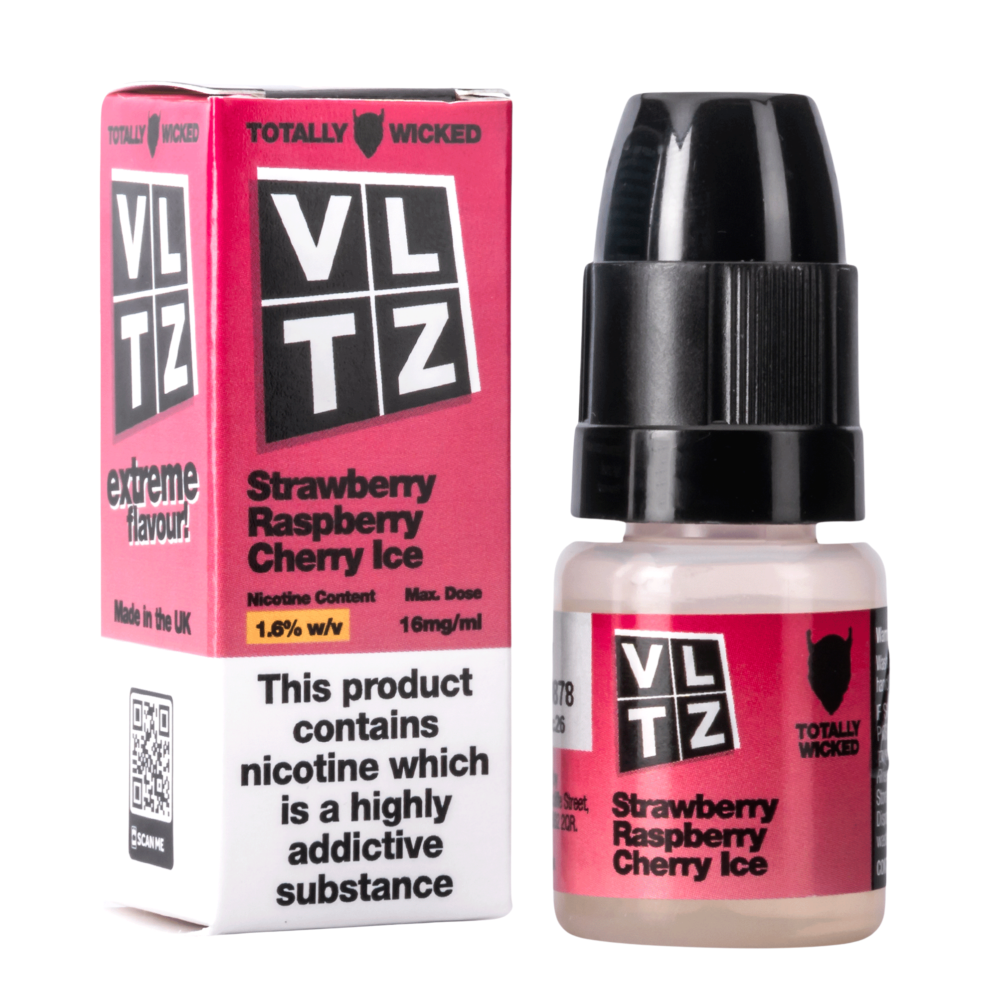 Strawberry Raspberry Cherry Ice VLTZ E-liquid