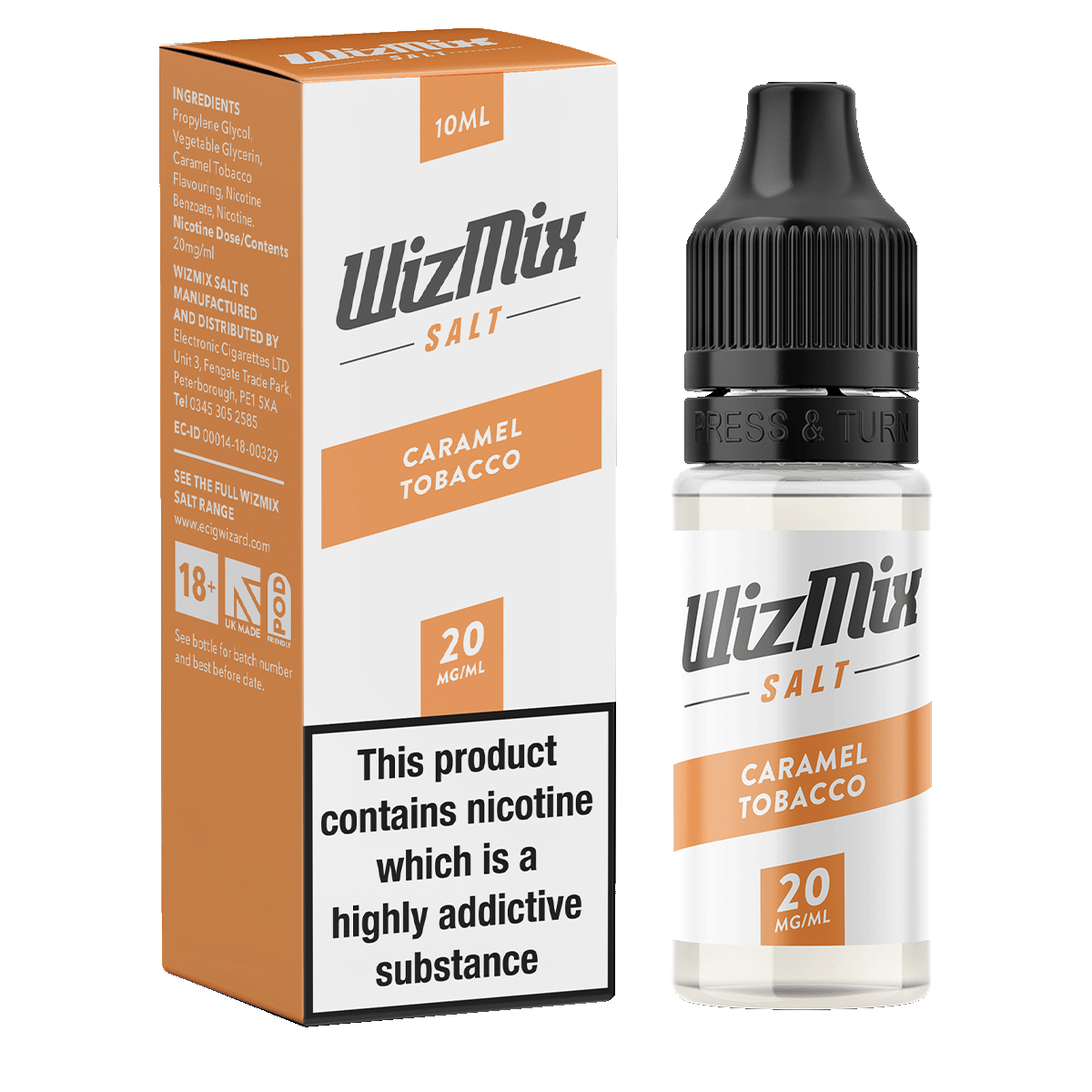 Wizmix Salt Caramel Tobacco - 10ml