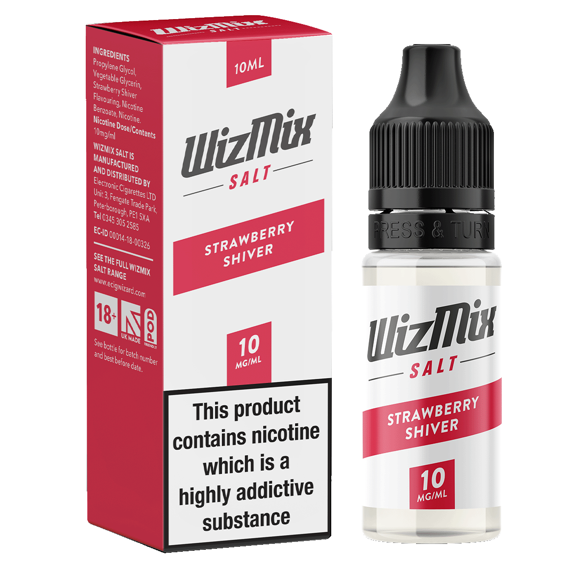 Wizmix Salt Strawberry Shiver - 10ml