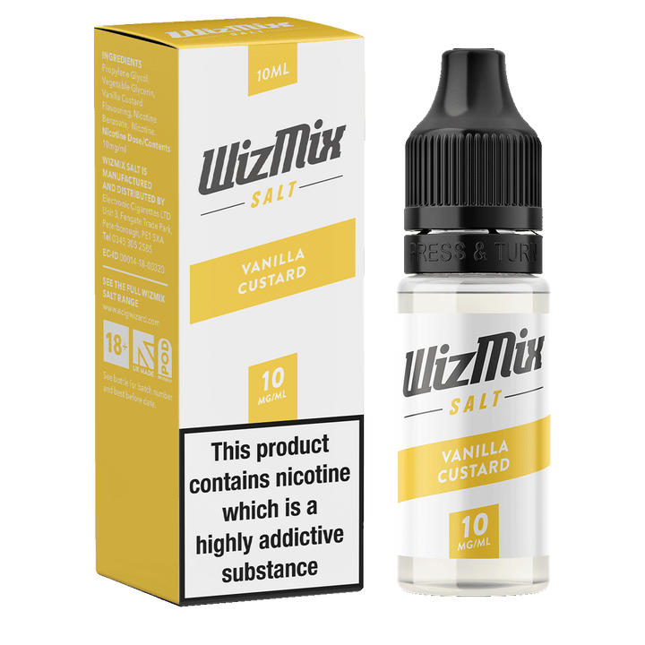 Wizmix Salt Vanilla Custard - 10ml
