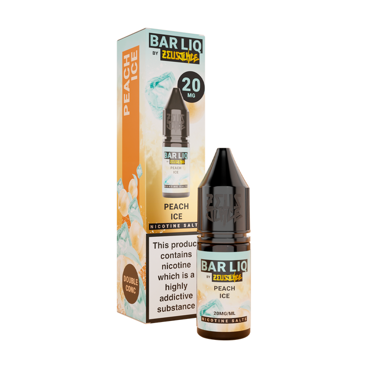 Peach Ice Zeus Juice Bar Liq Nic Salt
