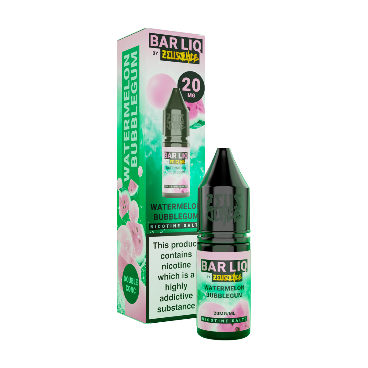 Watermelon Bubblegum Zeus Juice Bar Liq Nic Salt