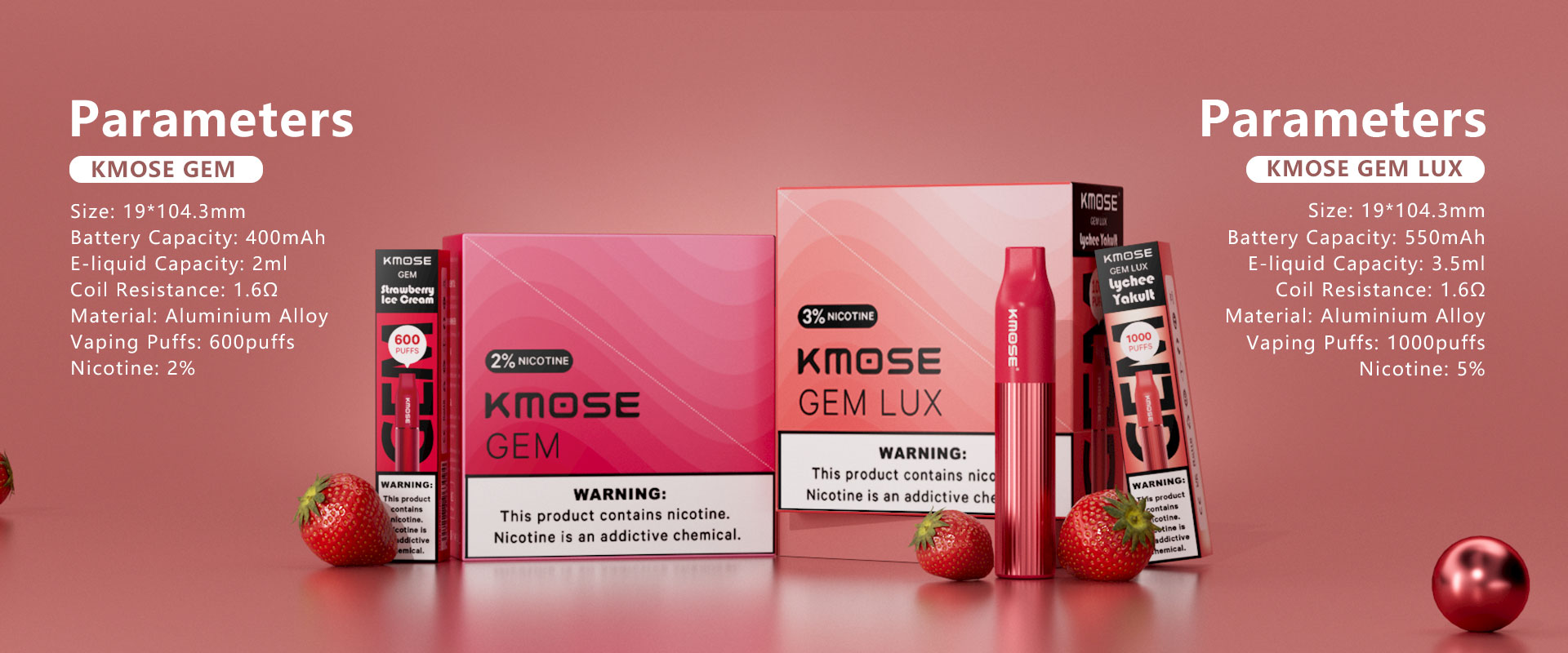 KMOSE GEM 1000 Puffs Disposable Pod Kit – Love Vapes